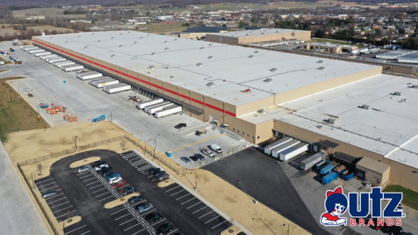 Utz Brands Inc.'s 650,000-square-foot warehouse in Hanover, Pa. 