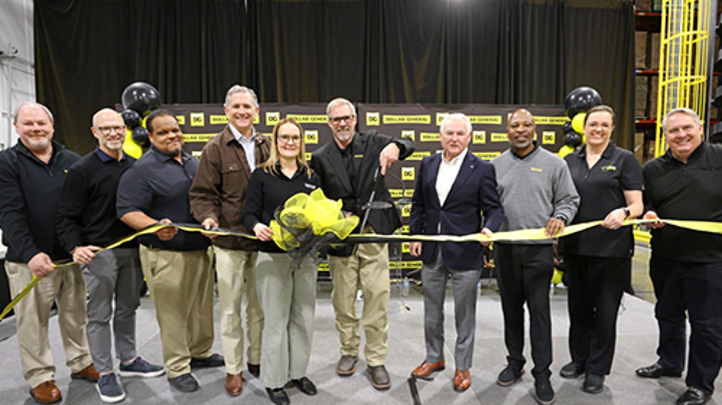 Ribbon-cutting at Dollar General's new distribution center