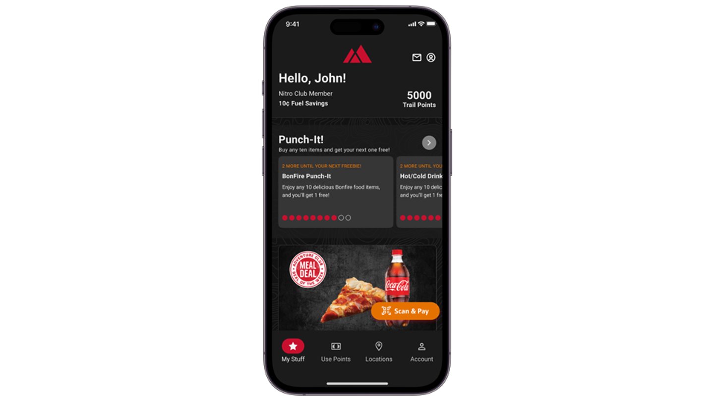 Maverik updated Rewards app