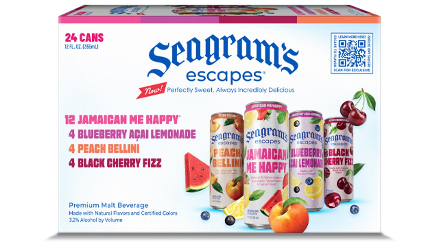 A pack of Seagram's Escapes slim cans