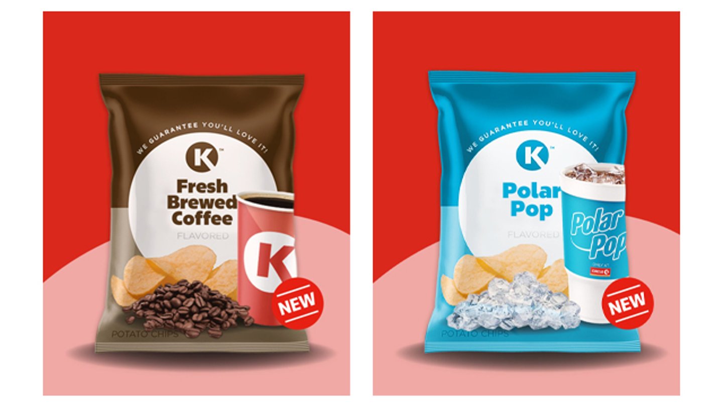 Circle K's PApril Fool's Day coffee flavored and polar pop flavored chips