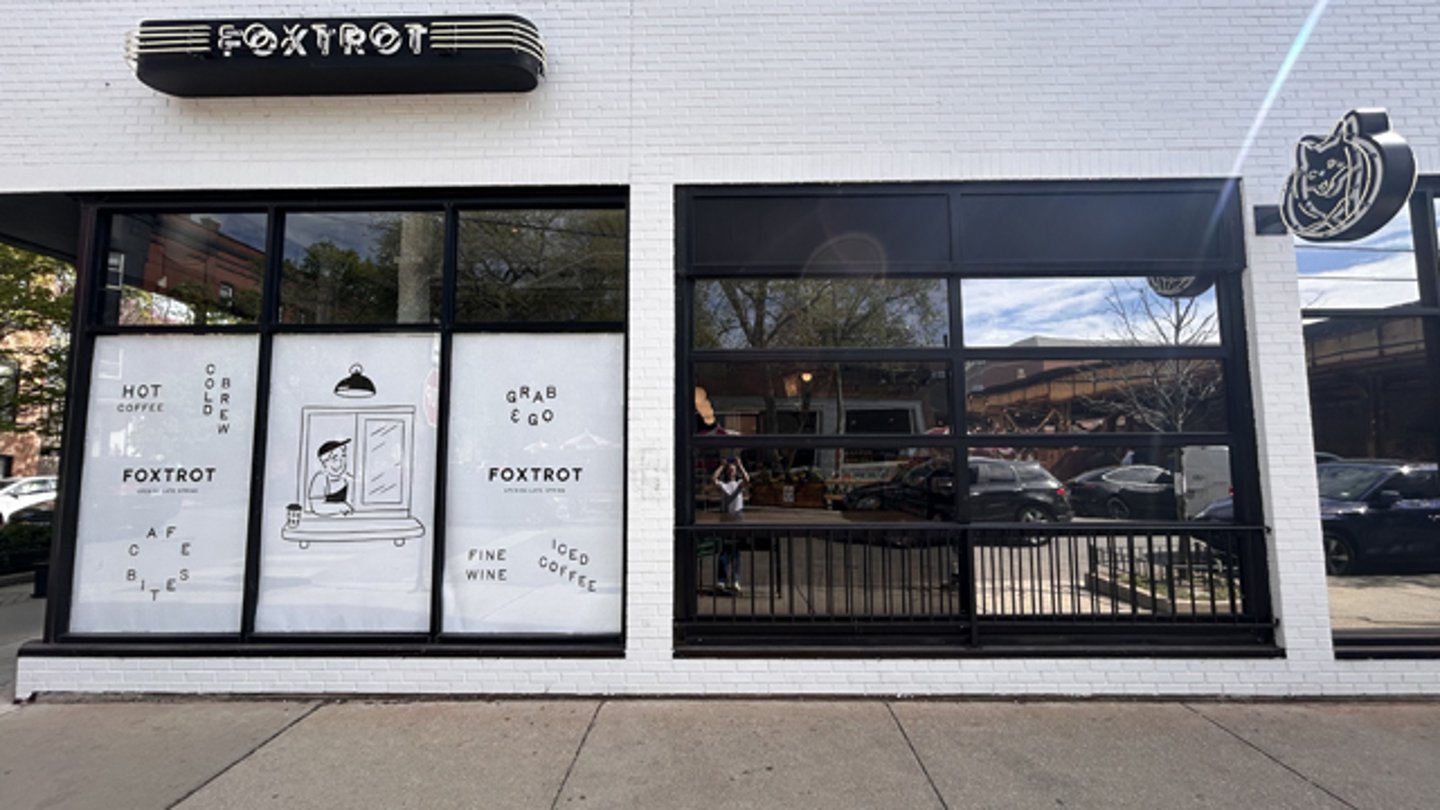 The exterior of the Foxtrot at 935 W. Webster in Lincoln Park