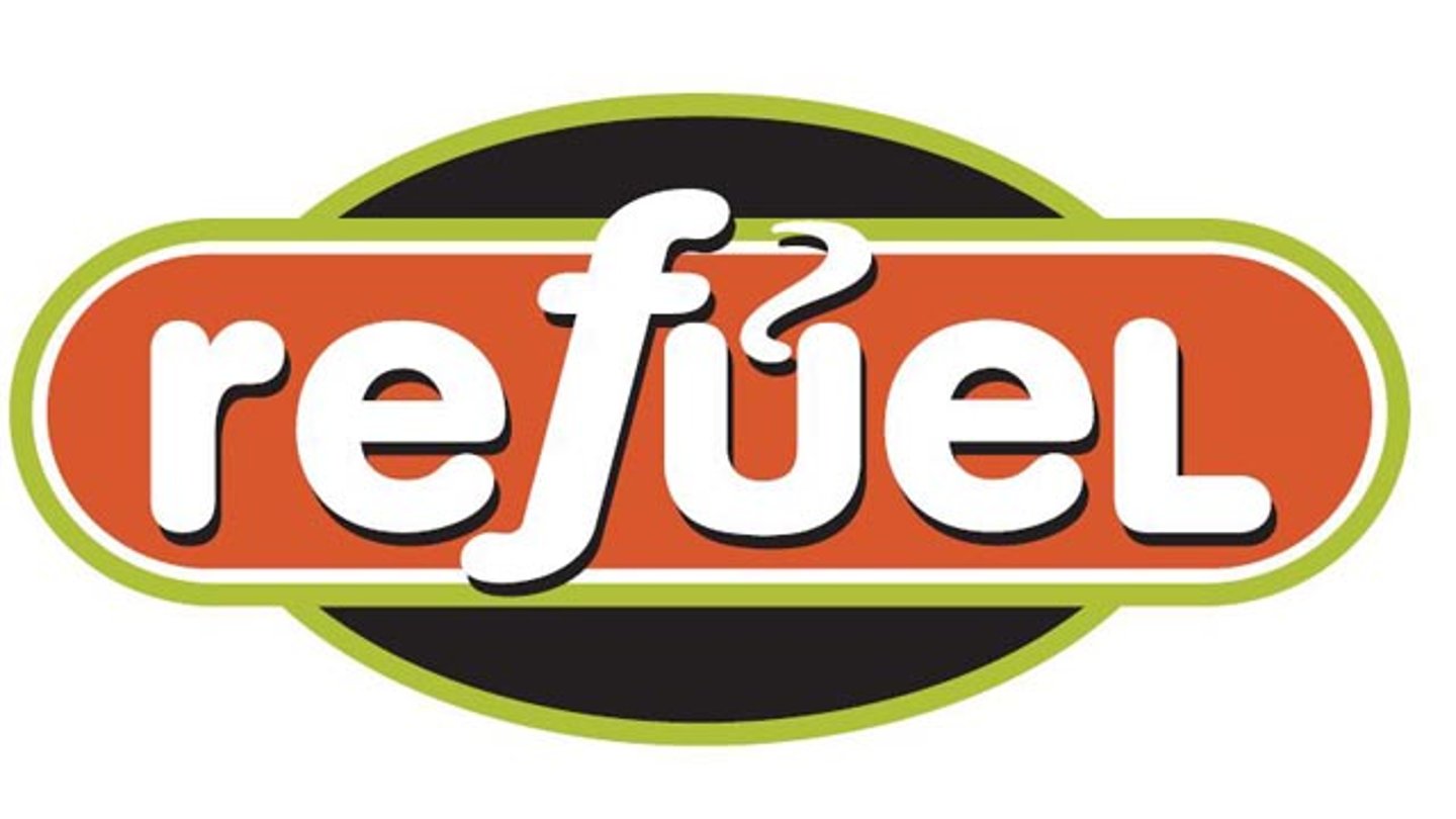The logo for Refuel 