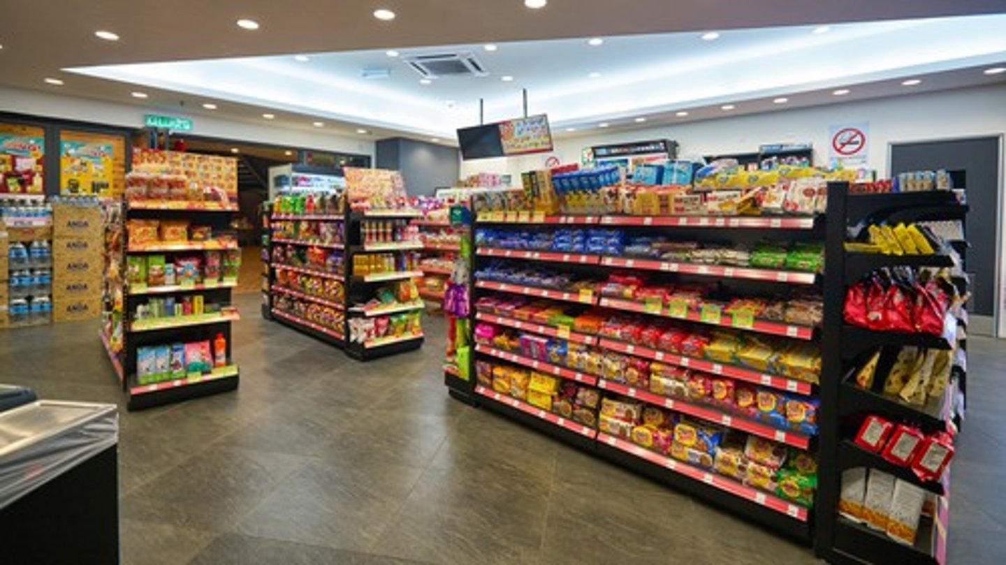 Convenience store interior