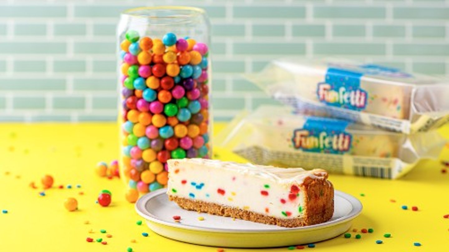 Funfetti Cheesecake Slice