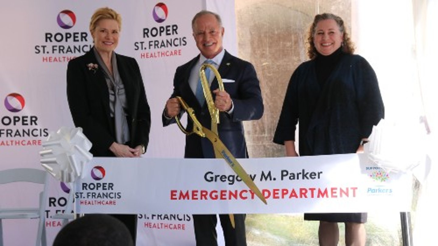 Dedication ceremony of new Gregory M. Parker ER Department at Roper St. Francis