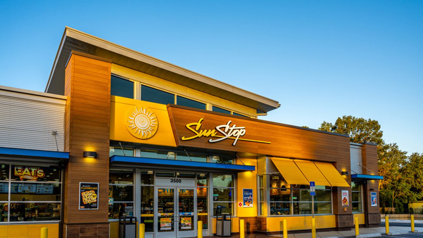 The exterior of the SunStop convenience store in Tallahassee. 