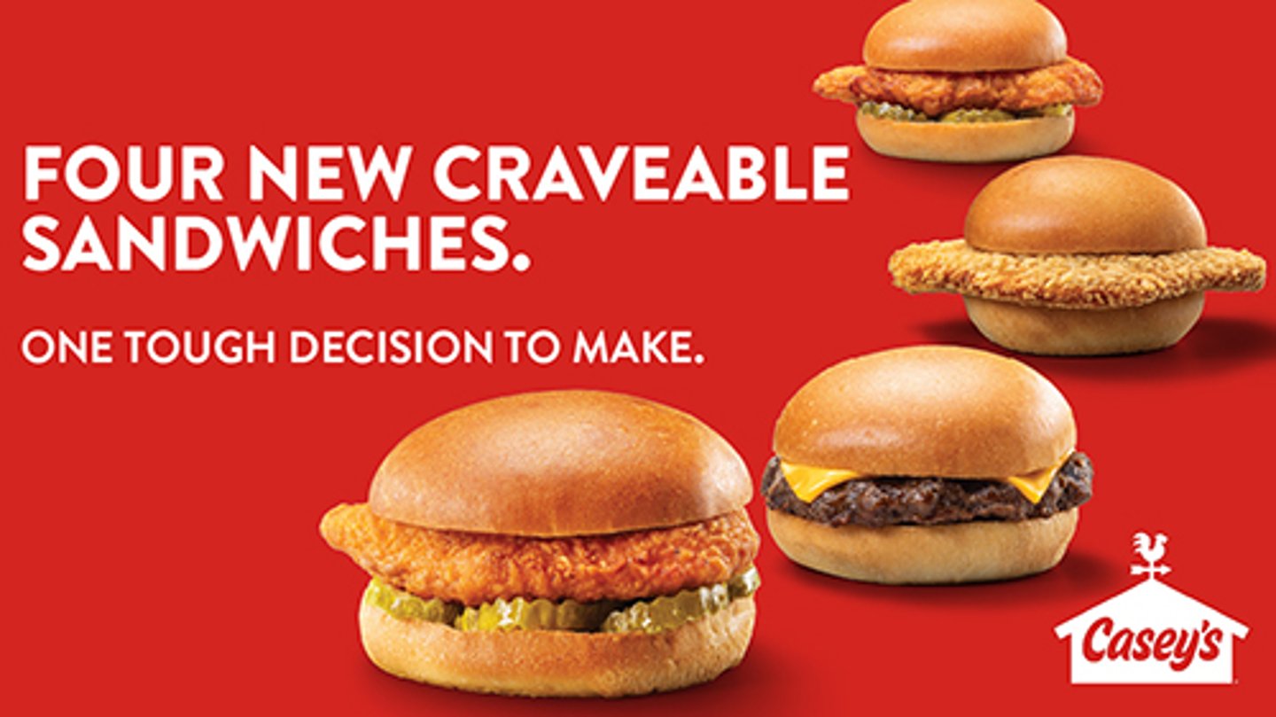 Casey's new sandwich lineup