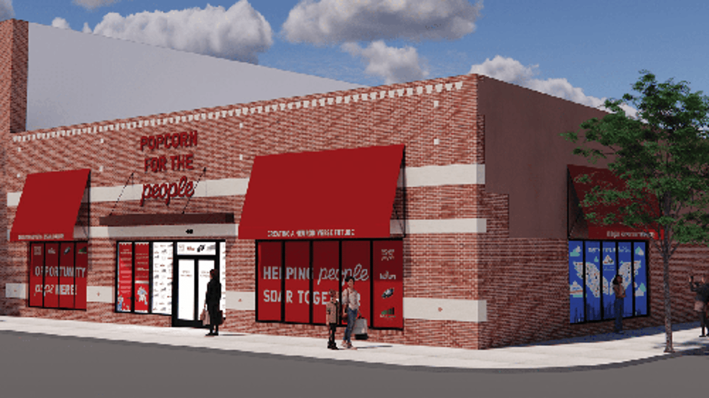 Popcorn for the People at a former Wawa c-store