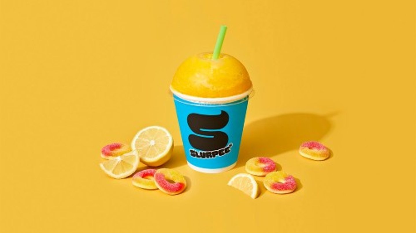 7-Eleven Peach Candy Lemonade Slurpee