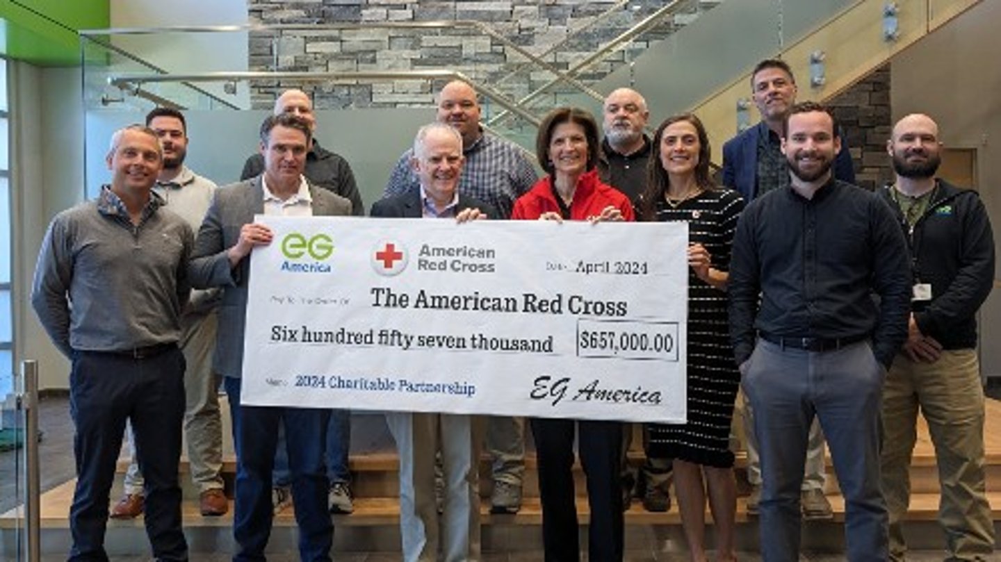 EG America donation to the American Red Cross