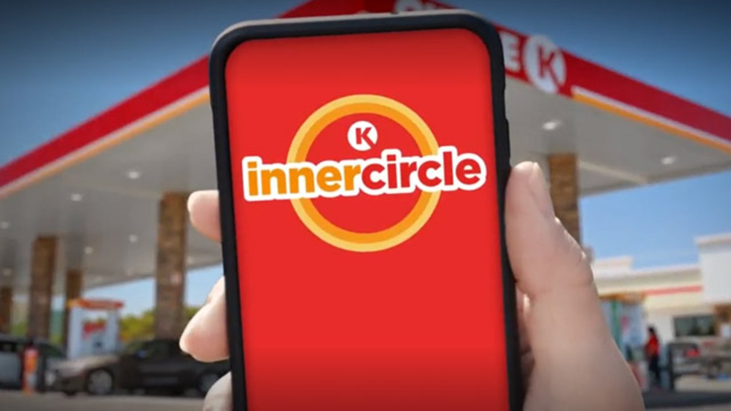A reward member looking at Circle K's Inner Circle loyalty app