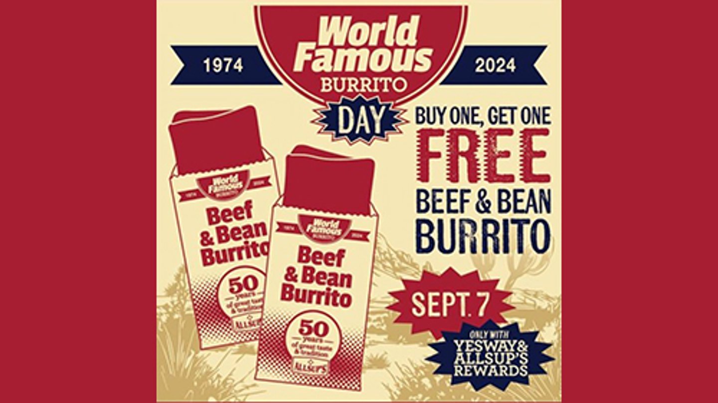 World Famous Burrito Day BOGO