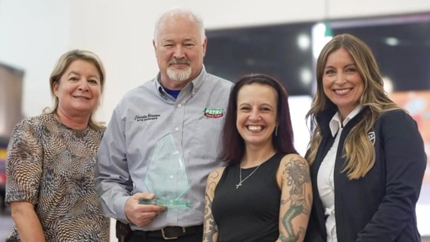 From left to right: Debi Boffa, Charles Bernsen, Nikki and Esther Goetsch at the TAT Harriet Tubman Award presentation