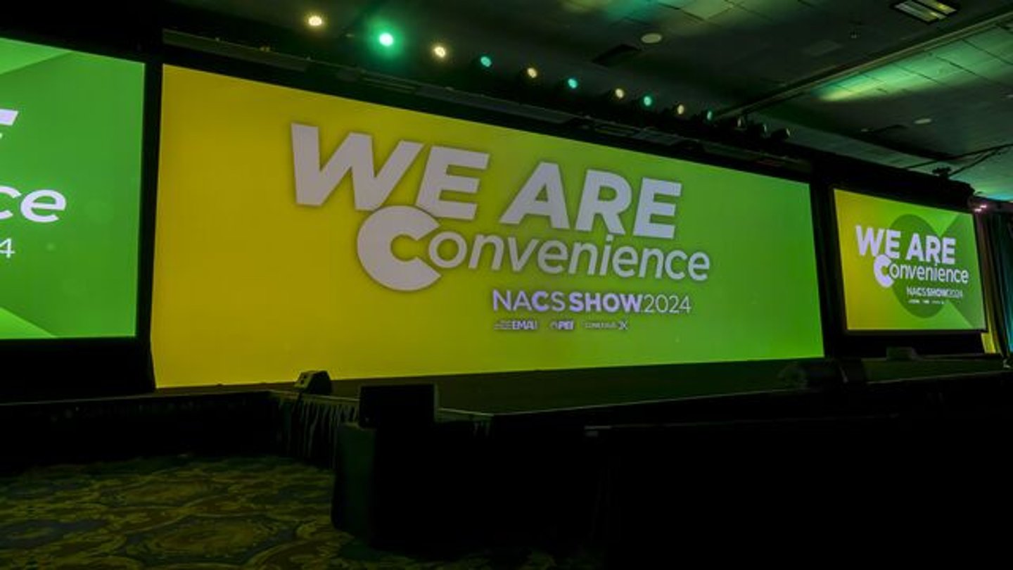 We Are Convenience sign at the 2024 NACS Show