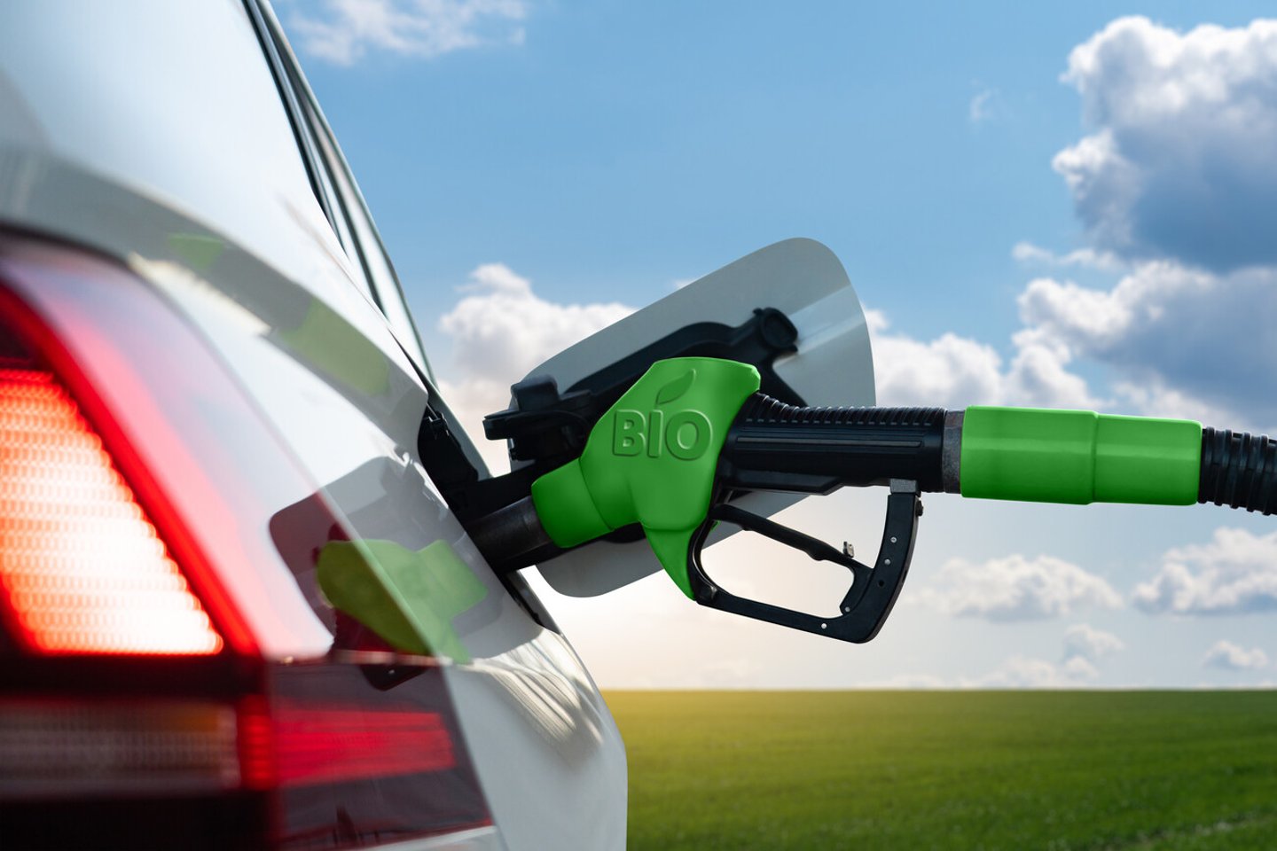 Refueling the car with biofuel; Shutterstock ID 1935960685